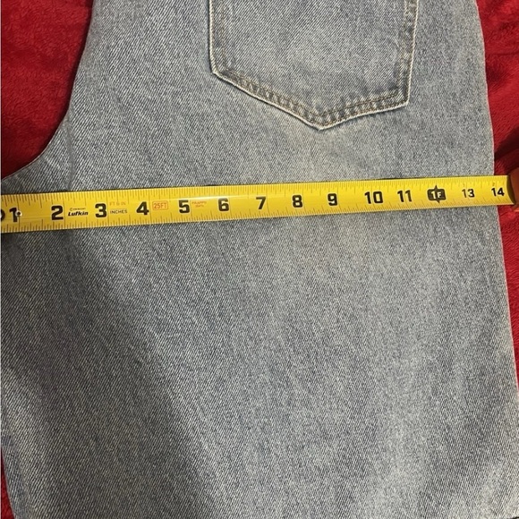 Blue Denim Jeans cargo  forever 21 size 31 - Picture 6 of 8